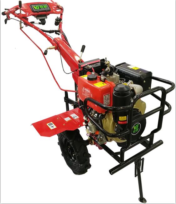 Reka bentuk baru 8HP Power Cultivator Tiller Electric bermula dengan Bracket Bracket Besar